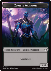 Zombie Army // Zombie Warrior Double-Sided Token [Aetherdrift Tokens] | Impulse Games and Hobbies