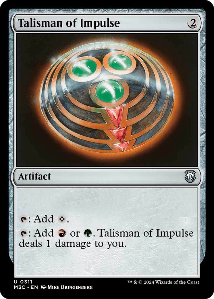 Talisman of Impulse (Ripple Foil) [Modern Horizons 3 Commander] | Impulse Games and Hobbies