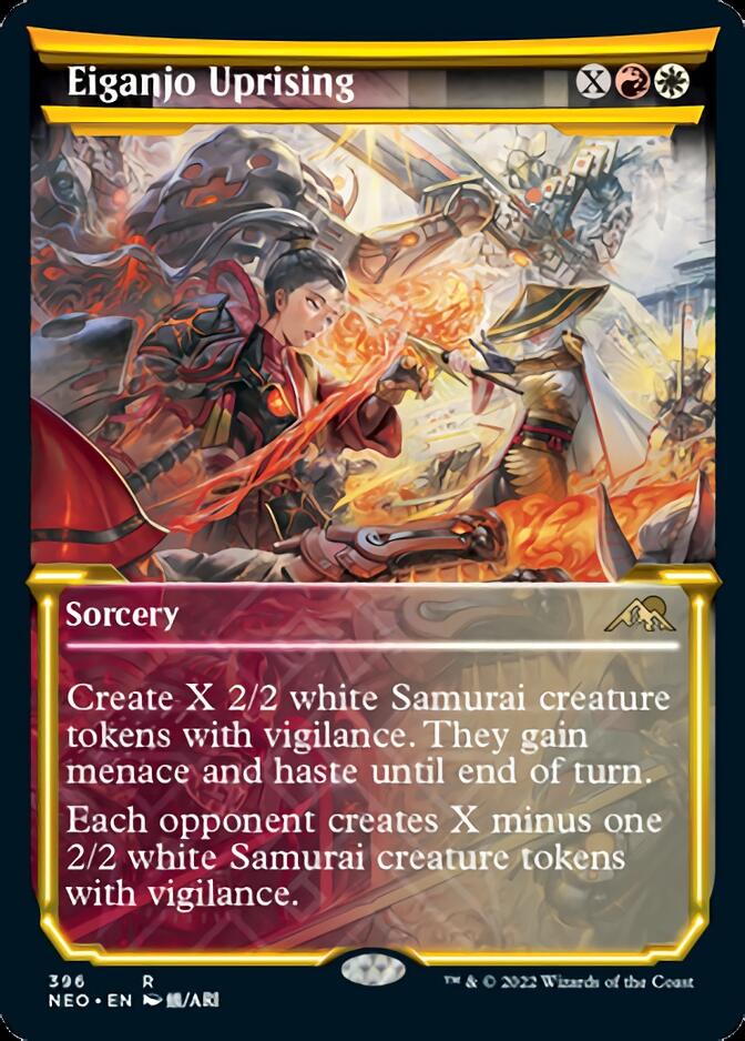 Eiganjo Uprising (Showcase Soft Glow) [Kamigawa: Neon Dynasty] | Impulse Games and Hobbies