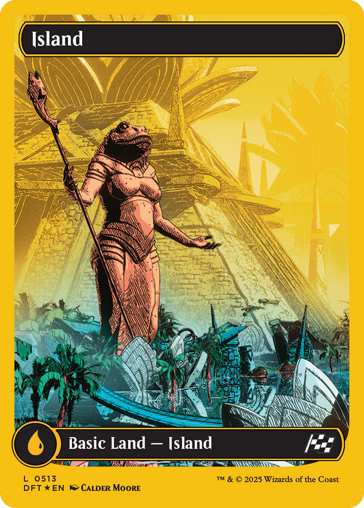 Island (0513) (First-Place Foil) [Aetherdrift] | Impulse Games and Hobbies