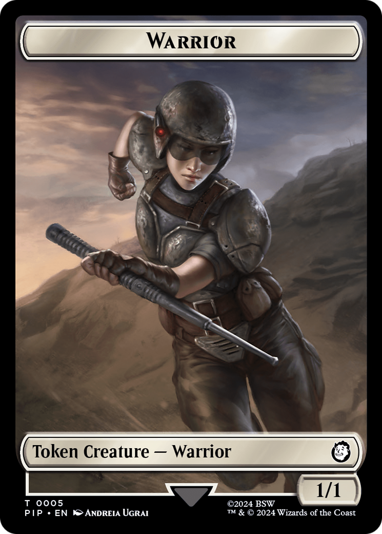 Treasure (0018) // Warrior Double-Sided Token [Fallout Tokens] | Impulse Games and Hobbies