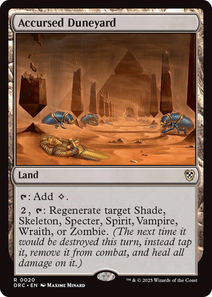 Accursed Duneyard [Aetherdrift Commander] | Impulse Games and Hobbies