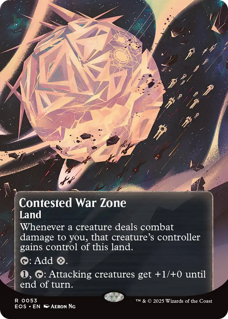 Contested War Zone (0053) (Borderless) [Edge of Eternities: Stellar Sights] | Impulse Games and Hobbies