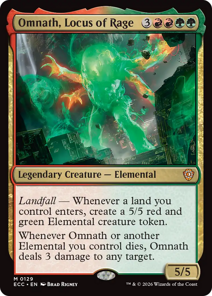 Omnath, Locus of Rage [Lorwyn Eclipsed Commander] | Impulse Games and Hobbies