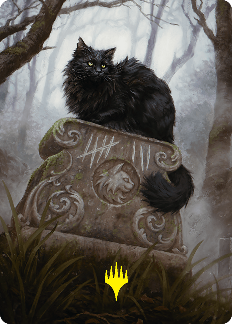 Nine-Lives Familiar 2 Art Card (36/54) (Gold-Stamped Planeswalker Symbol) [Foundations Art Series] | Impulse Games and Hobbies