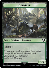 Gnome // Dinosaur (0001) Double-Sided Token [The Lost Caverns of Ixalan Tokens] | Impulse Games and Hobbies