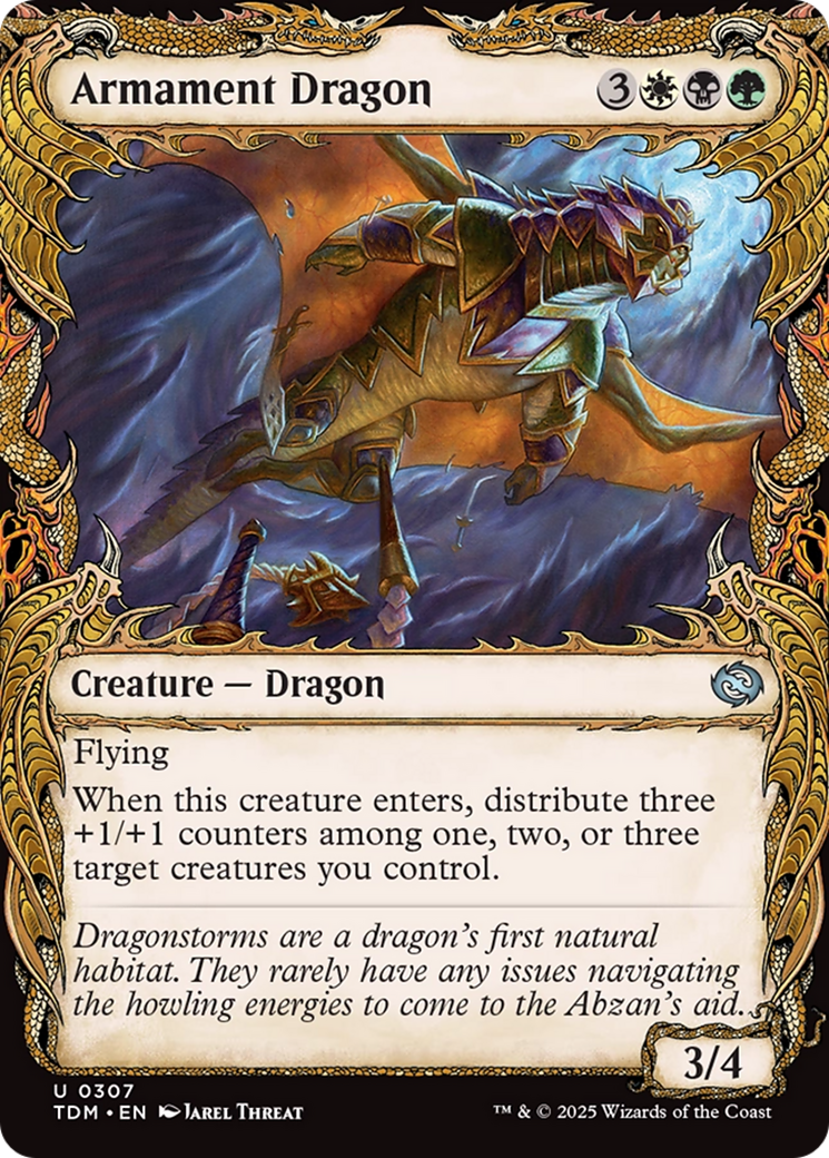 Armament Dragon (Showcase) [Tarkir: Dragonstorm] | Impulse Games and Hobbies