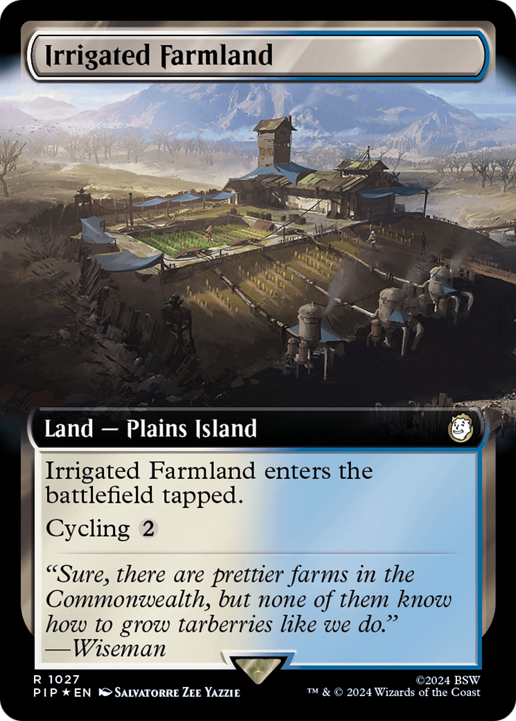 Irrigated Farmland (Extended Art) (Surge Foil) [Fallout] | Impulse Games and Hobbies