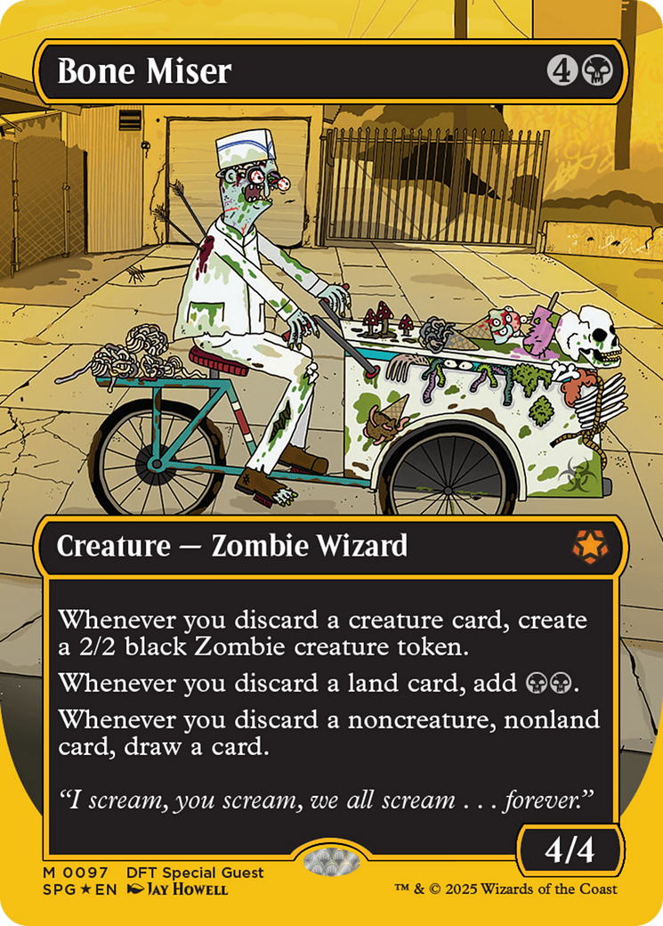 Bone Miser (Borderless) (First-Place Foil) [Aetherdrift Special Guests] | Impulse Games and Hobbies