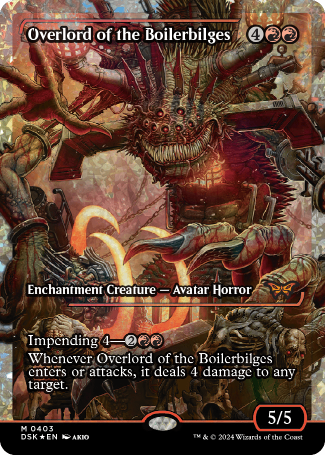 Overlord of the Boilerbilges (Japan Showcase Fracture Foil) [Duskmourn: House of Horror] | Impulse Games and Hobbies