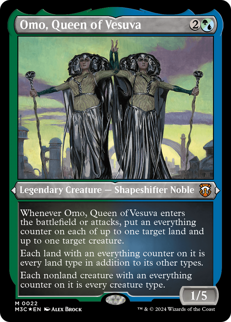 Omo, Queen of Vesuva (Foil Etched) [Modern Horizons 3 Commander] | Impulse Games and Hobbies