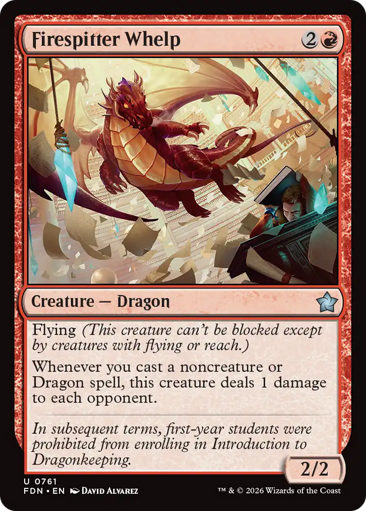Firespitter Whelp (0761) [Foundations] | Impulse Games and Hobbies