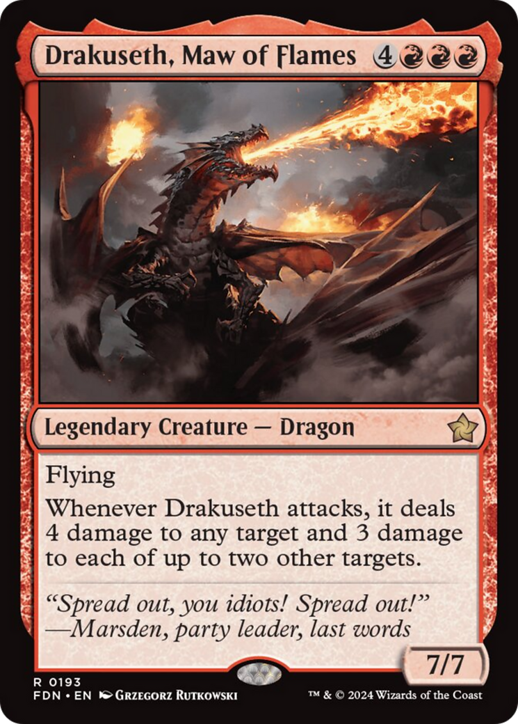 Drakuseth, Maw of Flames [Foundations] | Impulse Games and Hobbies