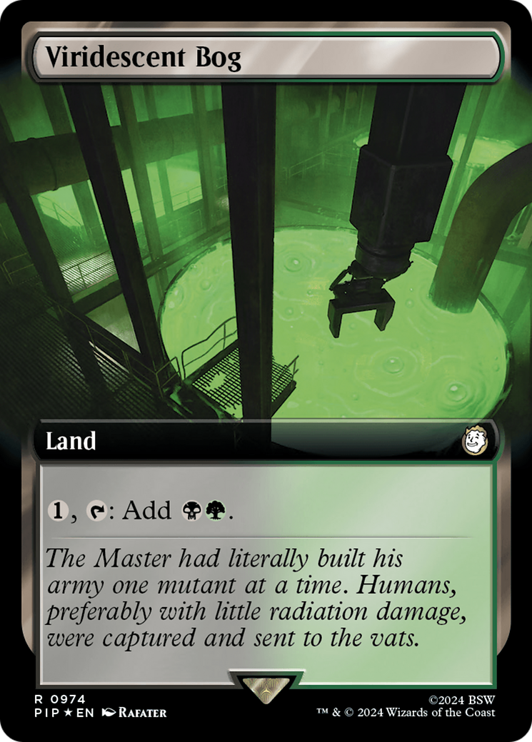 Viridescent Bog (Extended Art) (Surge Foil) [Fallout] | Impulse Games and Hobbies