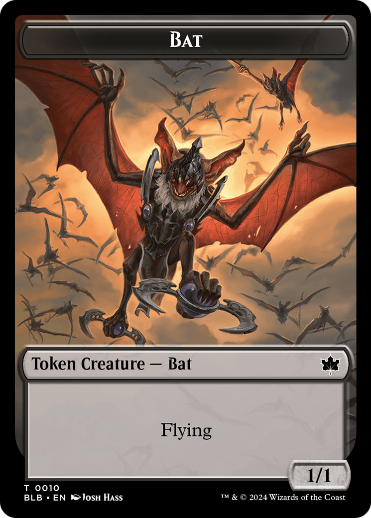 Bat // Intrepid Rabbit Double-Sided Token [Bloomburrow Tokens] | Impulse Games and Hobbies