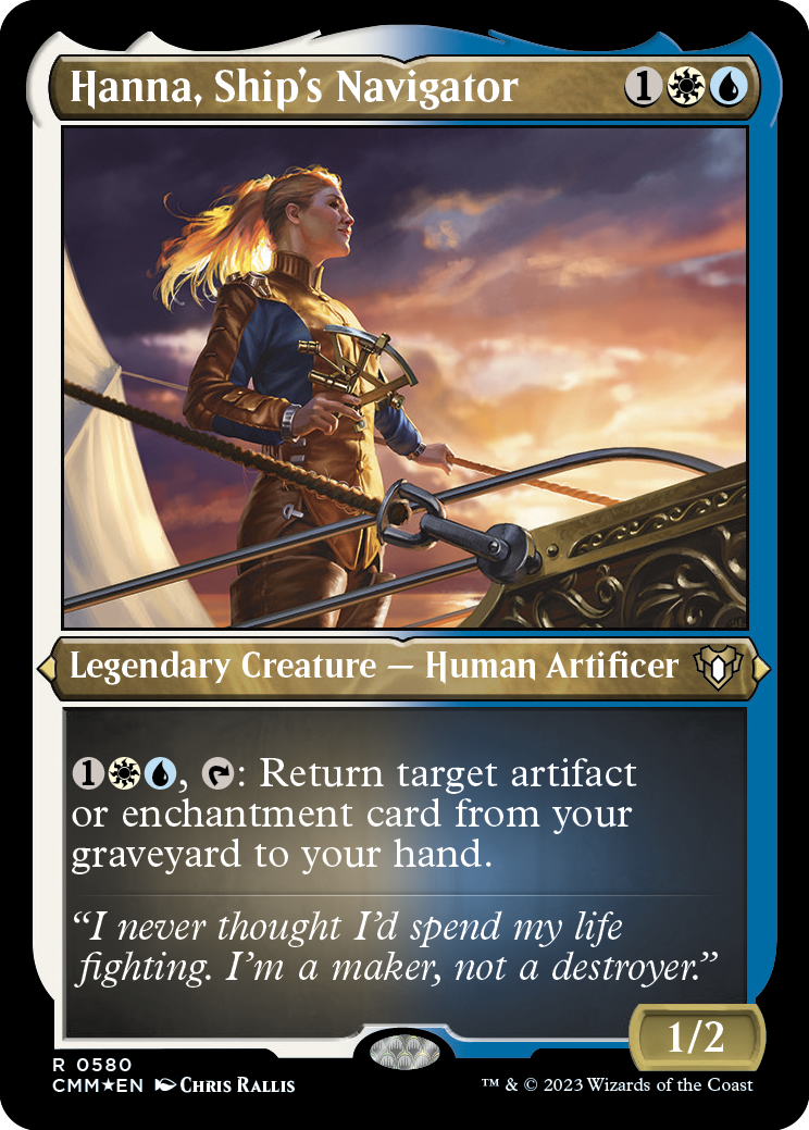 Hanna, Ship's Navigator (Foil Etched) [Commander Masters] | Impulse Games and Hobbies