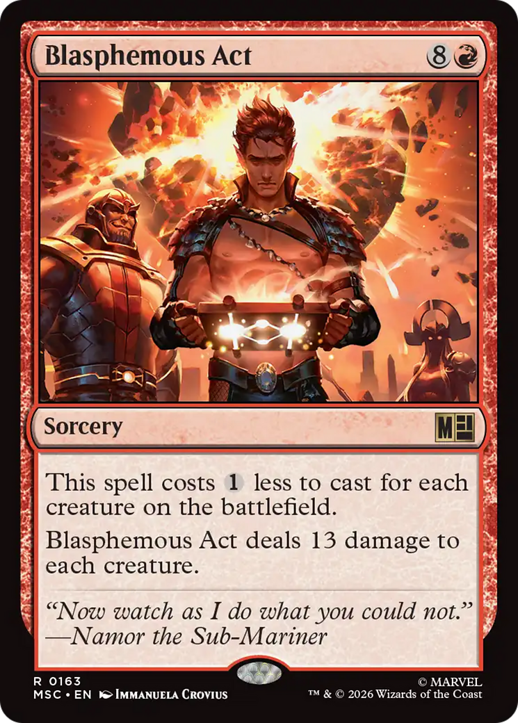 Blasphemous Act (Surge Foil) [Marvel Super Heroes Commander] | Impulse Games and Hobbies