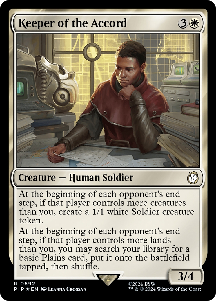 Keeper of the Accord (Surge Foil) [Fallout] | Impulse Games and Hobbies