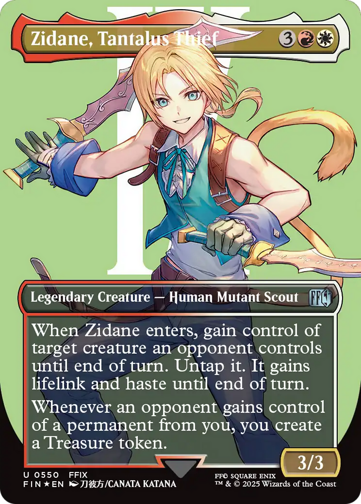 Zidane, Tantalus Thief (Borderless) (Surge Foil) [FINAL FANTASY] | Impulse Games and Hobbies