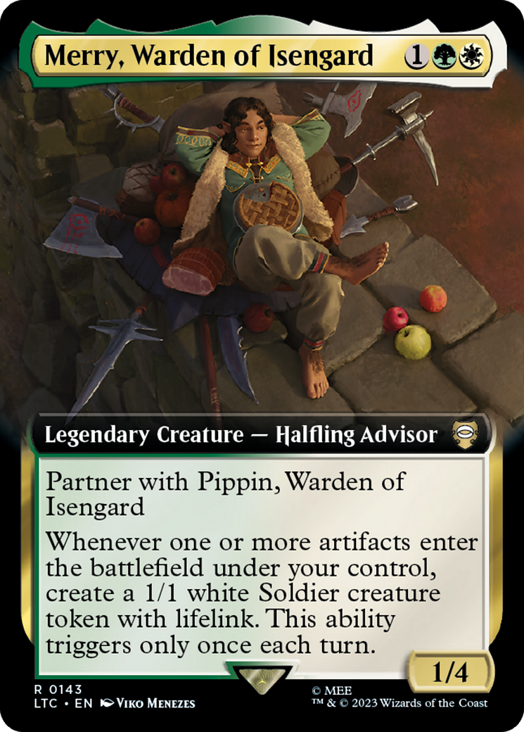 Merry, Warden of Isengard (Extended Art) [The Lord of the Rings: Tales of Middle-Earth Commander] | Impulse Games and Hobbies