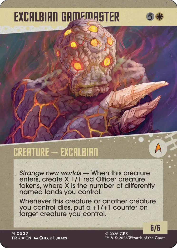 Excalbian Gamemaster (Showcase) (Surge Foil) [Star Trek] | Impulse Games and Hobbies