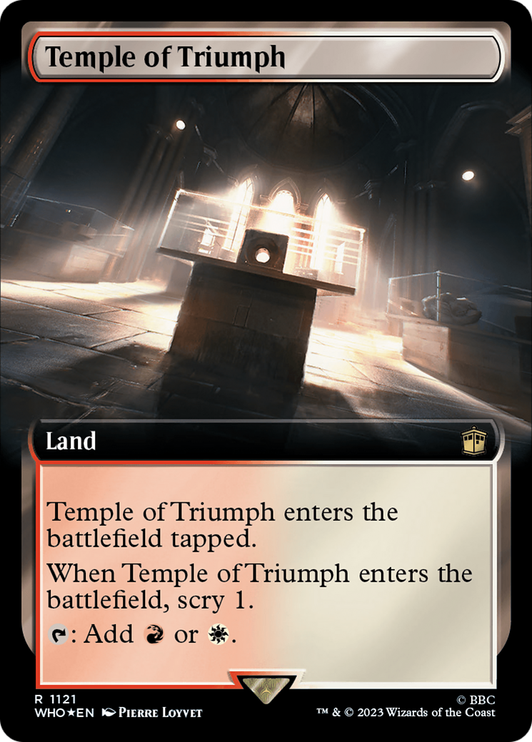 Temple of Triumph (Extended Art) (Surge Foil) [Doctor Who] | Impulse Games and Hobbies