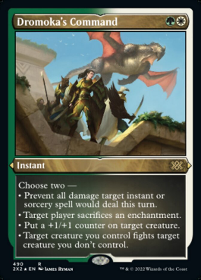 Dromoka's Command (Foil Etched) [Double Masters 2022] | Impulse Games and Hobbies