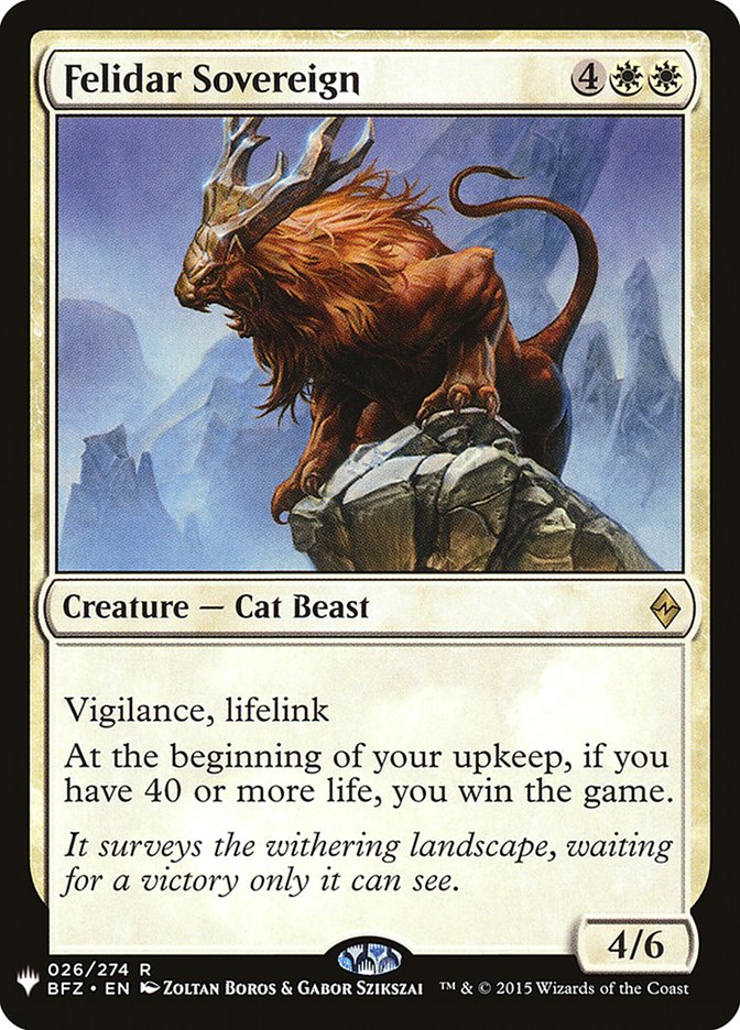 Felidar Sovereign [Mystery Booster] | Impulse Games and Hobbies