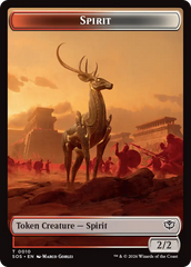 Fractal (0004) // Spirit (0010) Double-Sided Token [Secrets of Strixhaven Tokens] | Impulse Games and Hobbies
