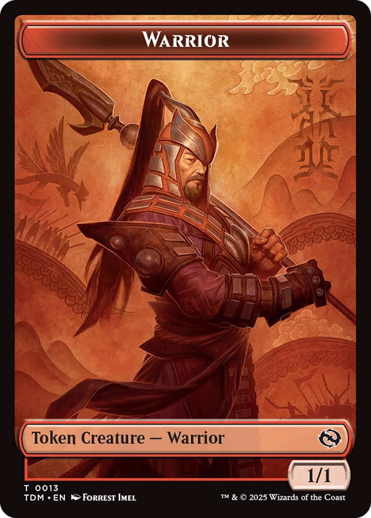 Goblin // Warrior Double-Sided Token [Tarkir: Dragonstorm Tokens] | Impulse Games and Hobbies