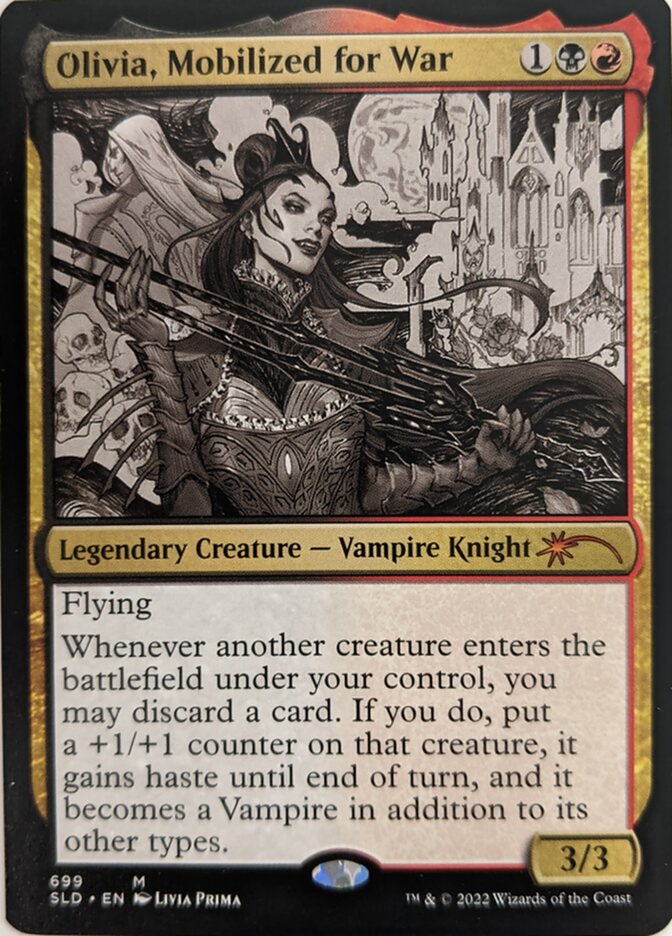 Olivia, Mobilized for War (Sketch) [Secret Lair Drop Promos] | Impulse Games and Hobbies