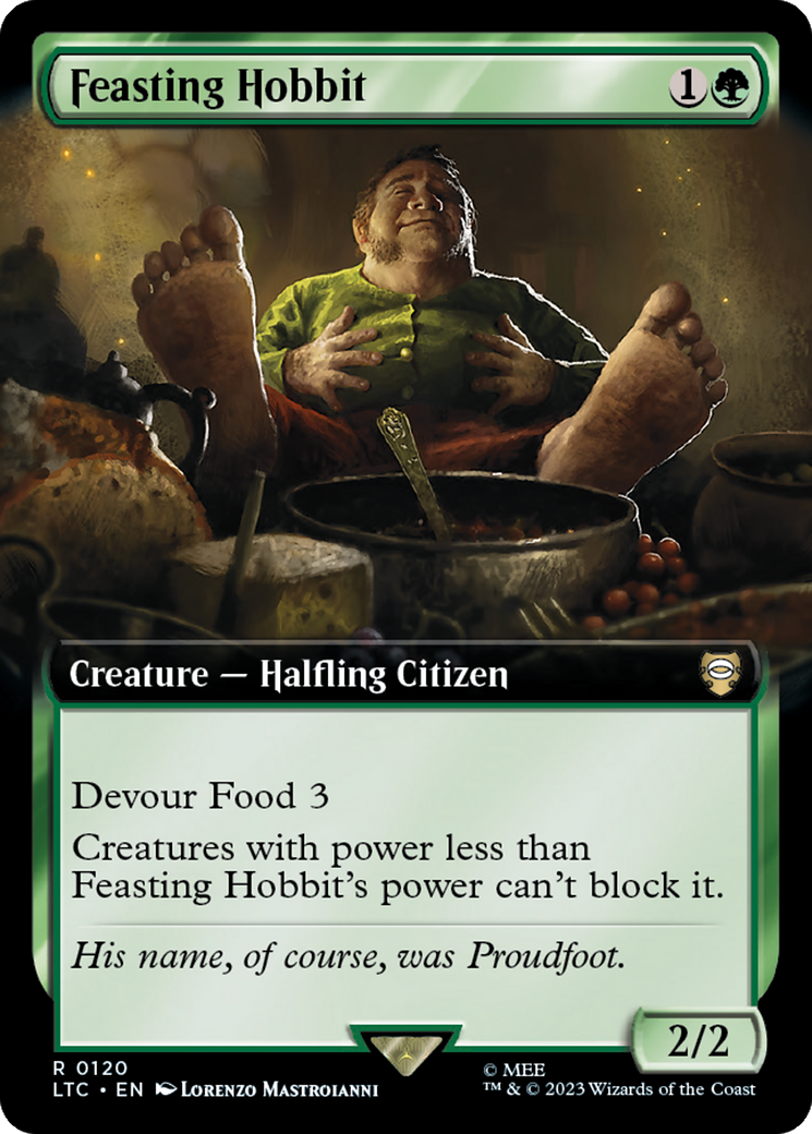 Feasting Hobbit (Extended Art) [The Lord of the Rings: Tales of Middle-Earth Commander] | Impulse Games and Hobbies