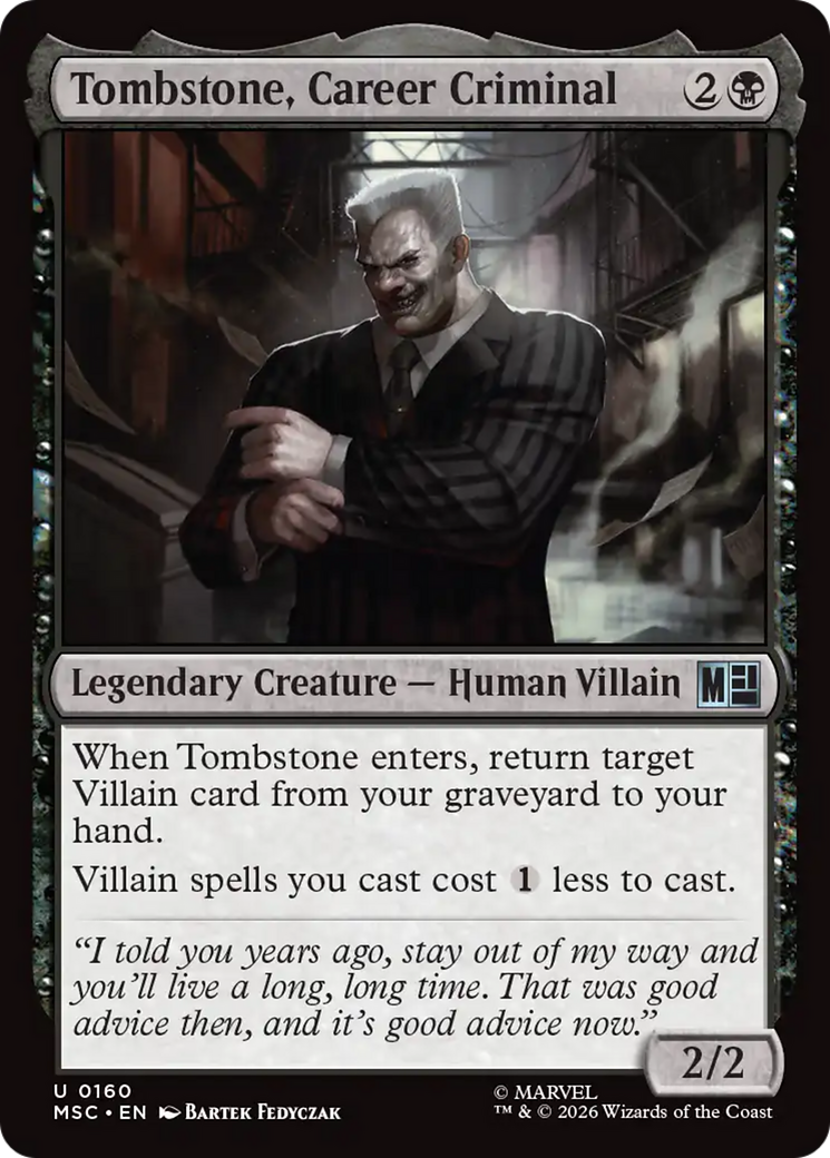 Tombstone, Career Criminal (0160) [Marvel Super Heroes Commander] | Impulse Games and Hobbies