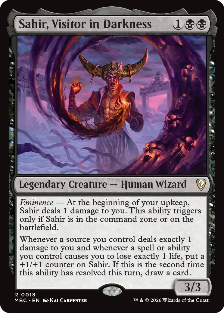 Sahir, Visitor in Darkness [Mystery Booster: Commander Edition] | Impulse Games and Hobbies