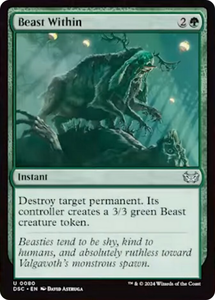 Beast Within [Duskmourn: House of Horror Commander] | Impulse Games and Hobbies