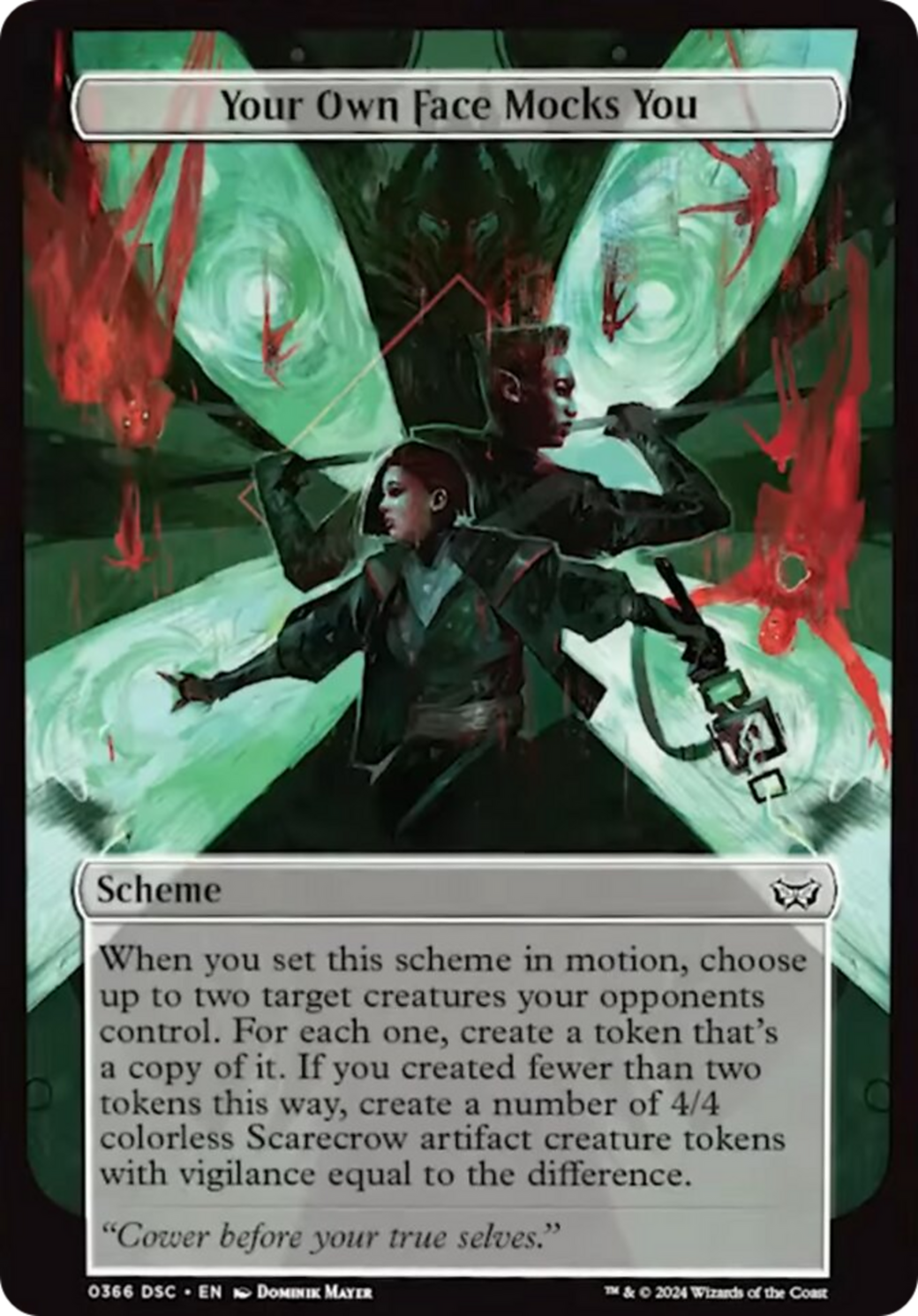 Your Own Face Mocks You (Full Art) [Duskmourn: Archenemy] | Impulse Games and Hobbies