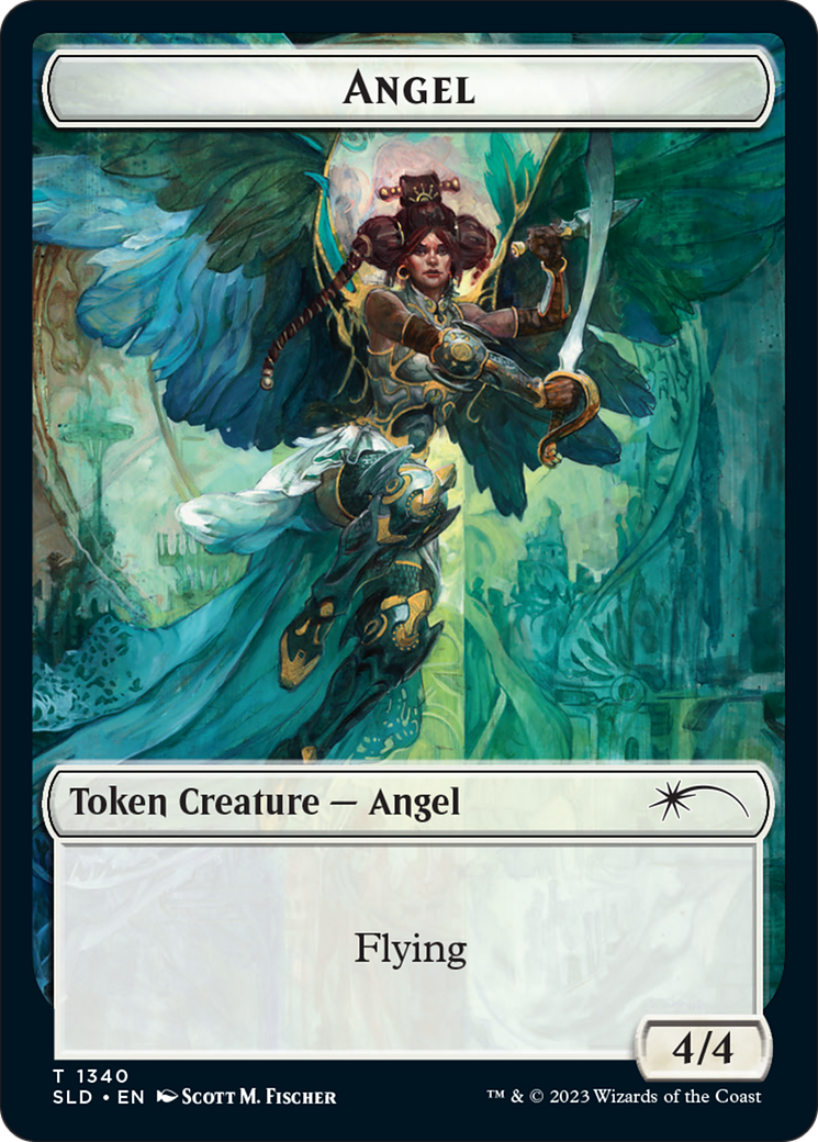 Angel (SLD) // Soldier (GRN) Double-Sided Token [Secret Lair: Angels Tokens] | Impulse Games and Hobbies
