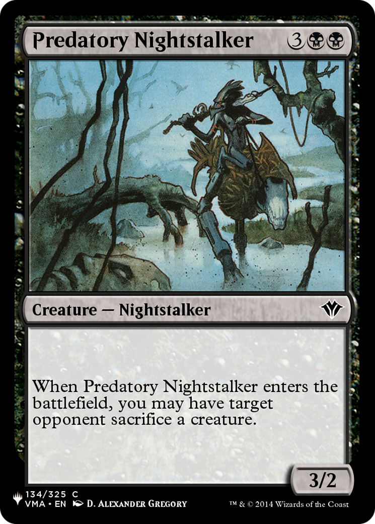 Predatory Nightstalker [The List Reprints] | Impulse Games and Hobbies