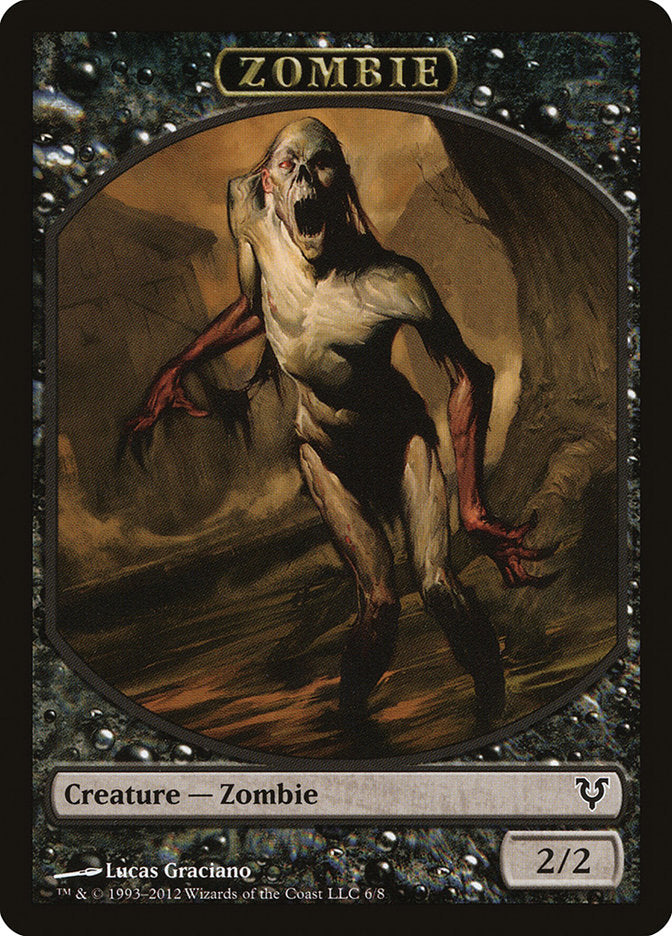 Zombie Token [Avacyn Restored Tokens] | Impulse Games and Hobbies