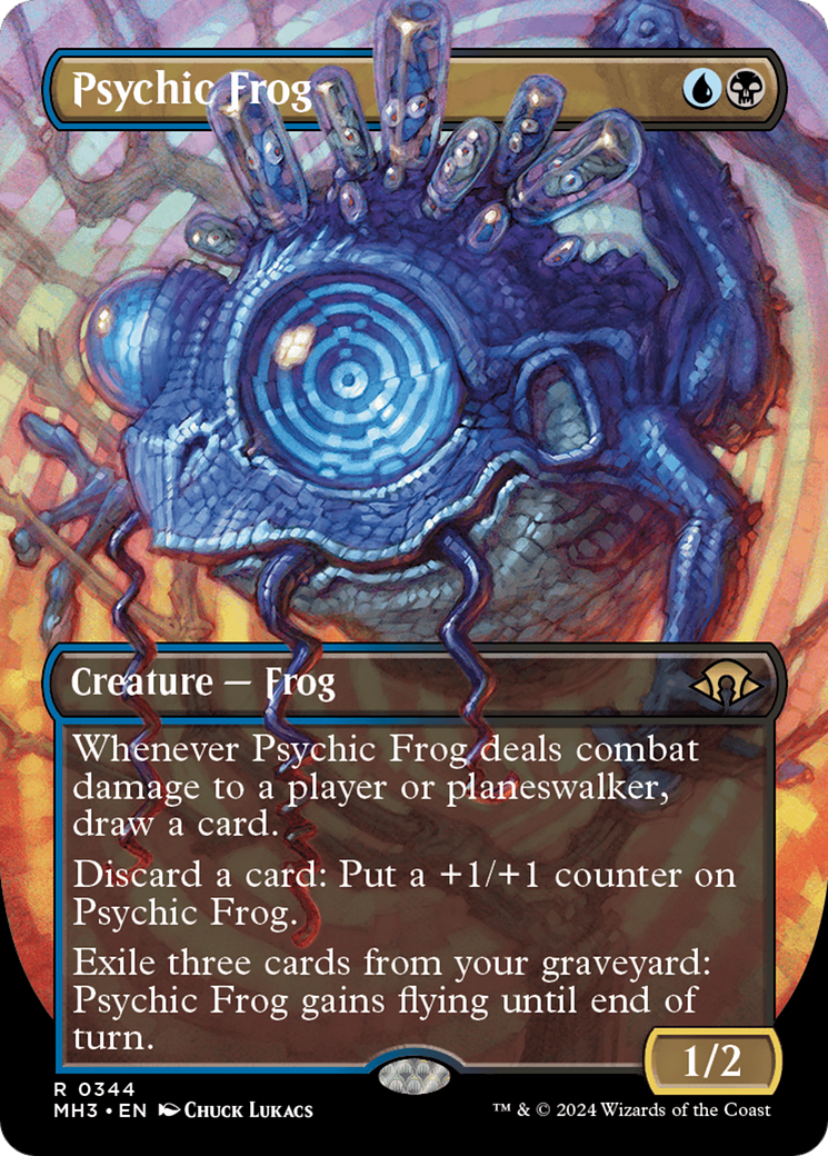 Psychic Frog (Borderless) [Modern Horizons 3] | Impulse Games and Hobbies