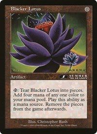 Blacker Lotus (Oversized) [Oversize Cards] | Impulse Games and Hobbies