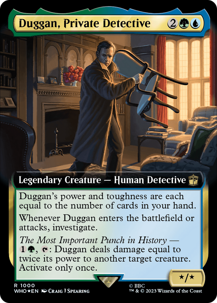 Duggan, Private Detective (Extended Art) (Surge Foil) [Doctor Who] | Impulse Games and Hobbies