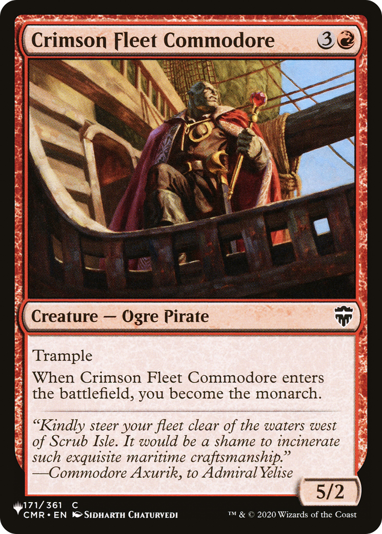 Crimson Fleet Commodore [The List Reprints] | Impulse Games and Hobbies