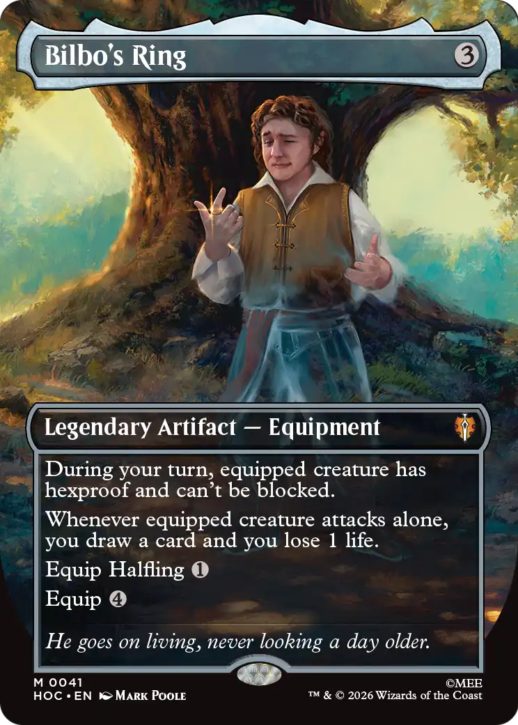 Bilbo's Ring (Borderless) (Surge Foil) [The Hobbit: Eternal-Legal] | Impulse Games and Hobbies