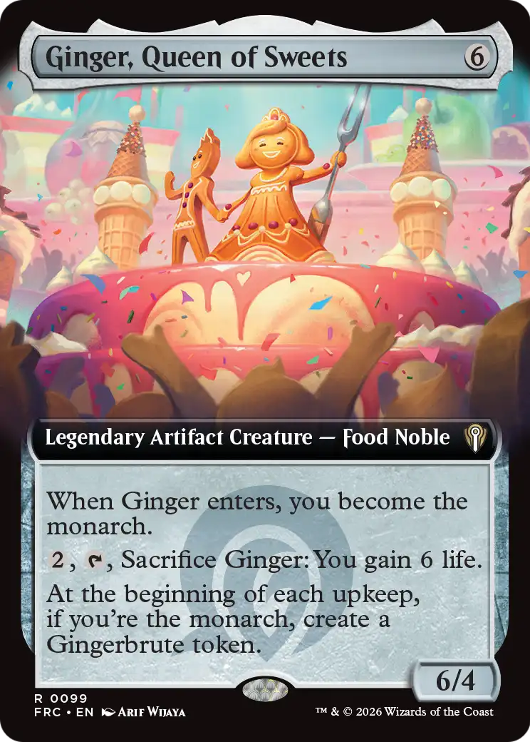 Ginger, Queen of Sweets (Extended Art) [Reality Fracture Commander] | Impulse Games and Hobbies