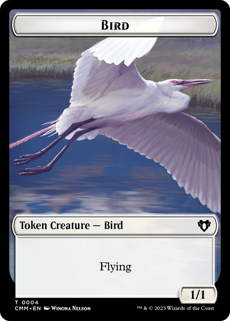 Copy (54) // Bird Double-Sided Token [Commander Masters Tokens] | Impulse Games and Hobbies