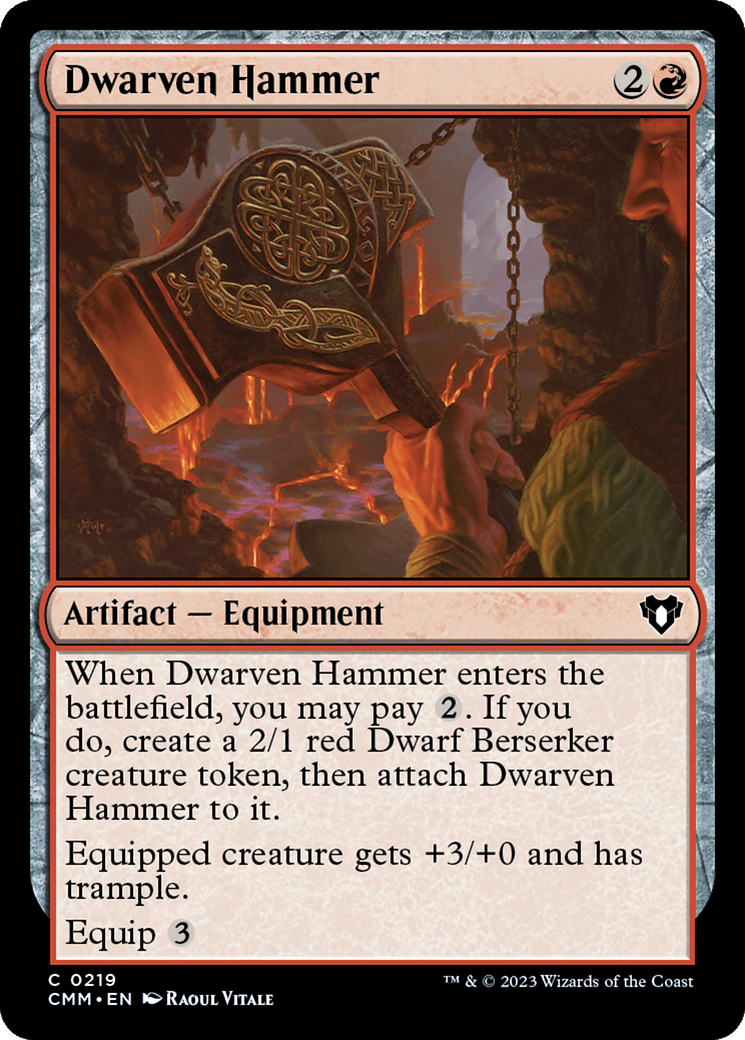 Dwarven Hammer [Commander Masters] | Impulse Games and Hobbies