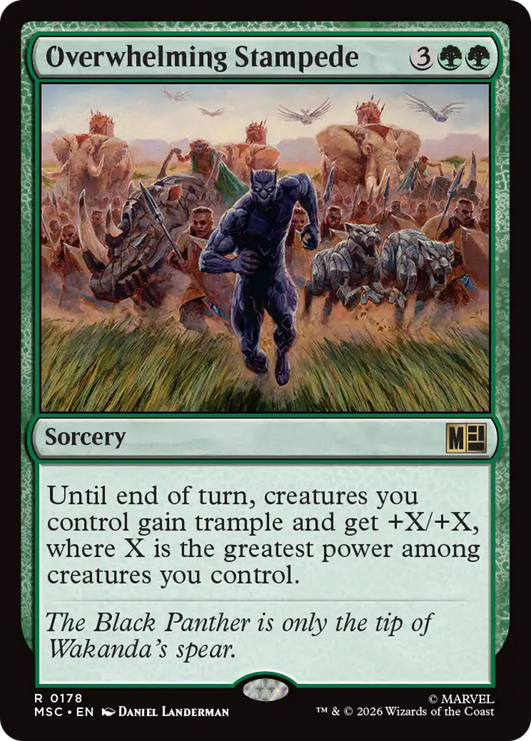 Overwhelming Stampede (Surge Foil) [Marvel Super Heroes Commander] | Impulse Games and Hobbies