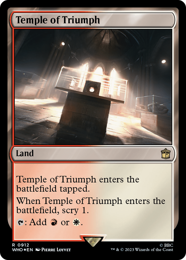 Temple of Triumph (Surge Foil) [Doctor Who] | Impulse Games and Hobbies