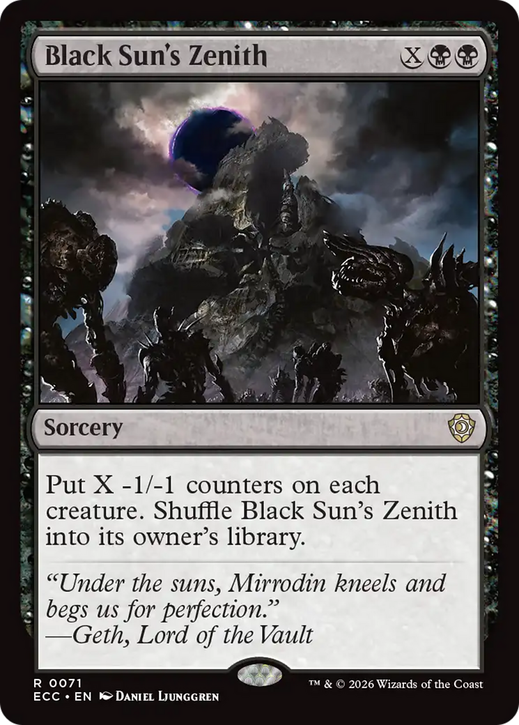 Black Sun's Zenith [Lorwyn Eclipsed Commander] | Impulse Games and Hobbies